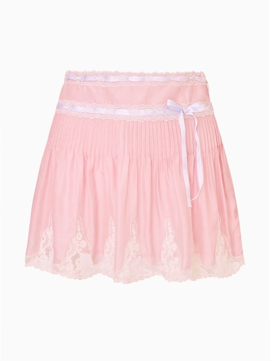 LoveShackFancy Dresses & Skirts - Love Shack Fancy Marais Silk Habotai Mini Skirt